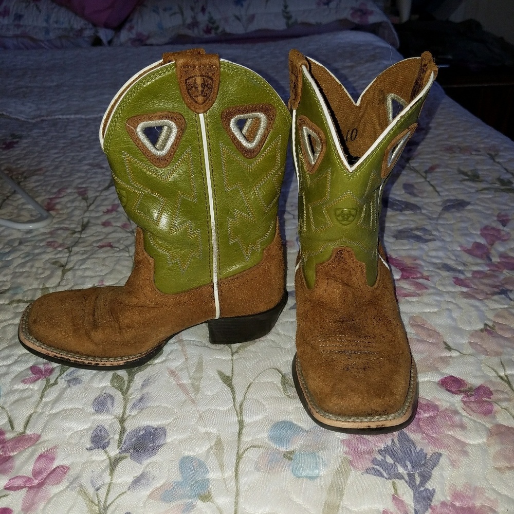 Toddler/Preschool Green Ariat Boots